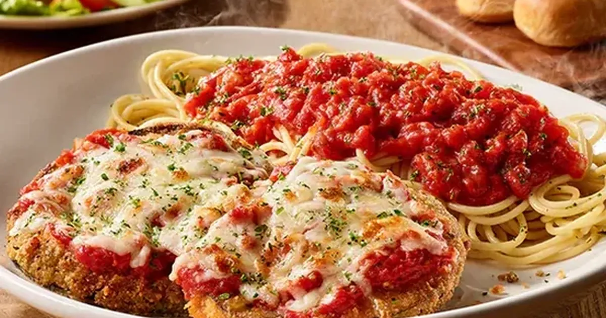 Olive Garden Lunch Eggplant Parmigiana
