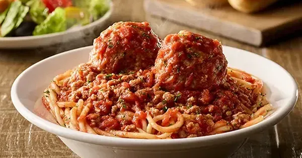 Olive Garden Lunch Spaghetti & Meatballs
