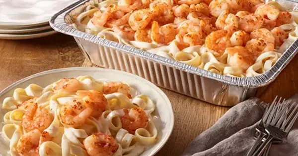 Olive Garden Shrimp Alfredo Pan